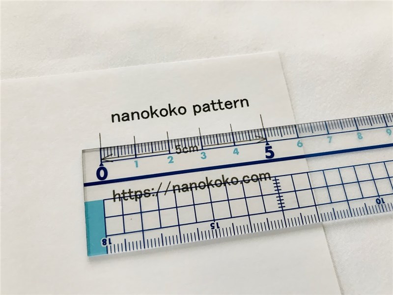 型紙の印刷方法 Nanokoko Pattern