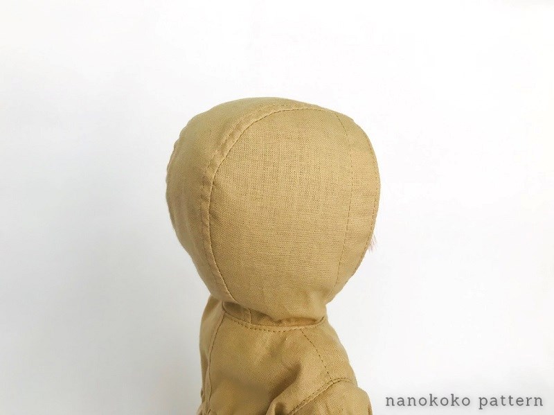 26cmお世話人形サイズ　モッズコートの作り方と型紙