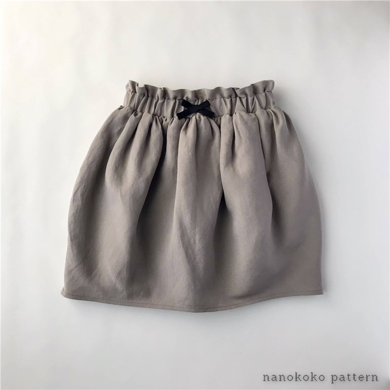 子供服 コクーンスカート の型紙販売 Nanokoko Pattern