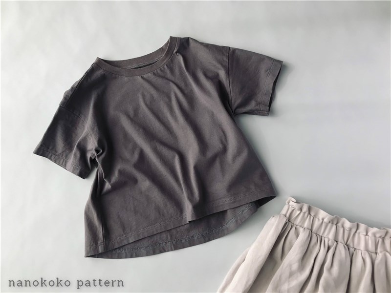 ハンドメイド子供服「ゆるTシャツ」の型紙と作り方