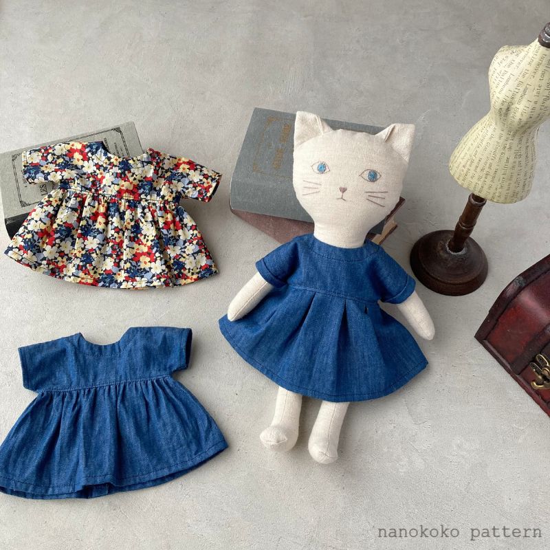 nanoneko doll「ドルマンスリーブワンピース」の型紙販売