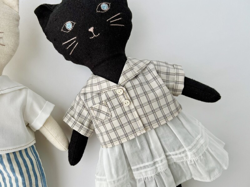 セーラーカラーシャツの型紙と作り方～26cmドール服