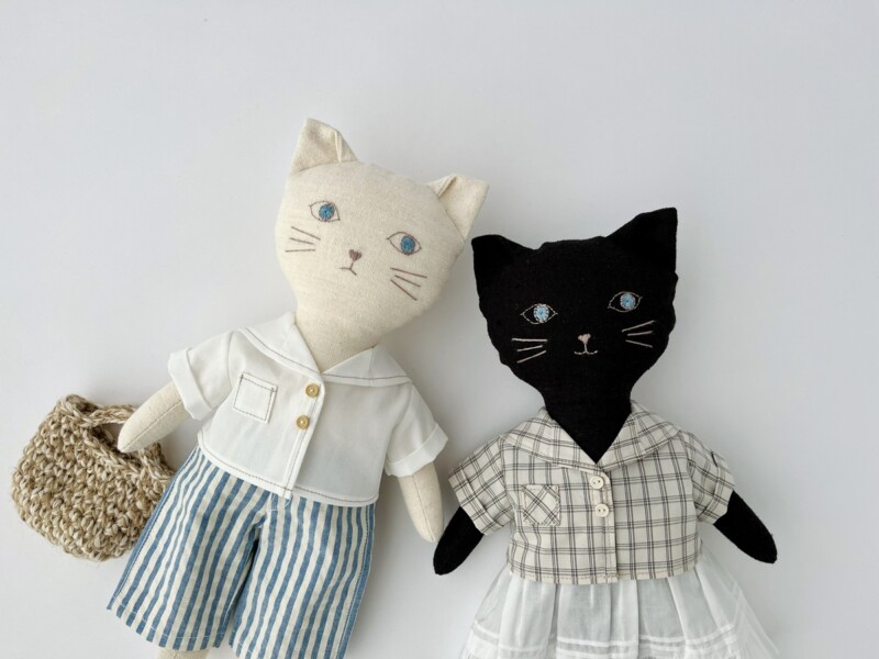 セーラーカラーシャツの型紙と作り方～26cmドール服