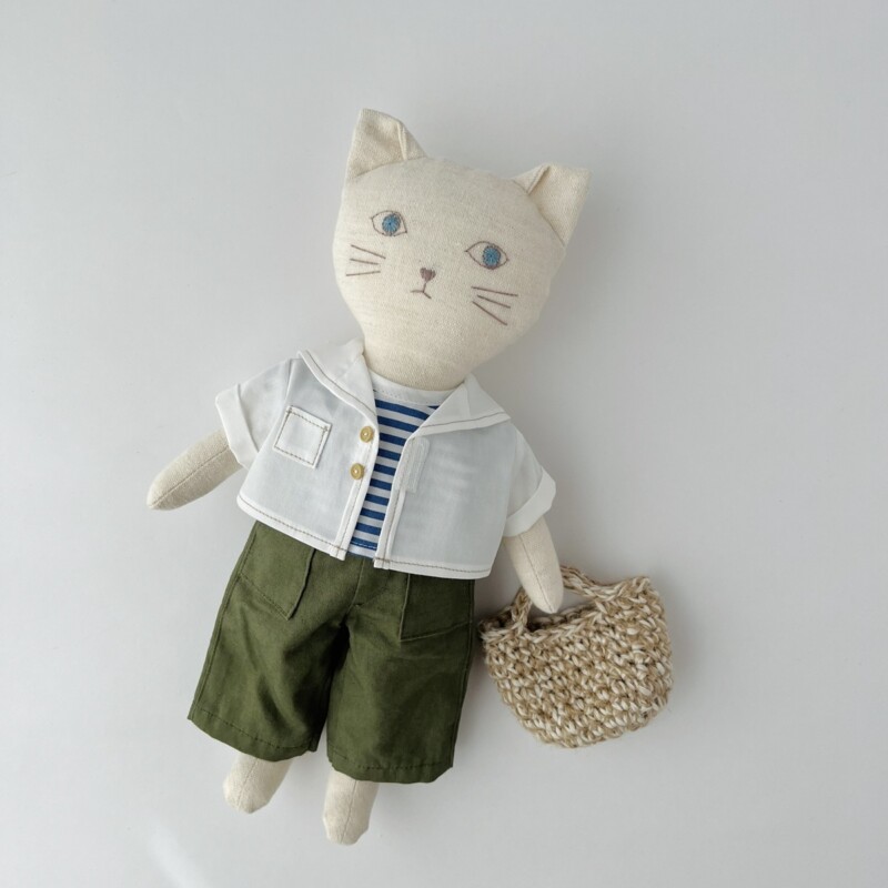 セーラーカラーシャツの型紙と作り方～26cmドール服