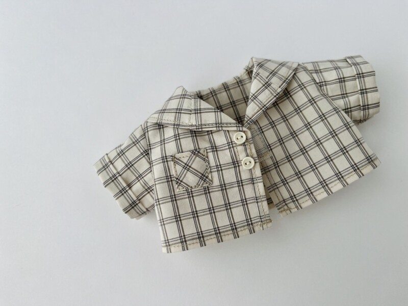 セーラーカラーシャツの型紙と作り方～26cmドール服