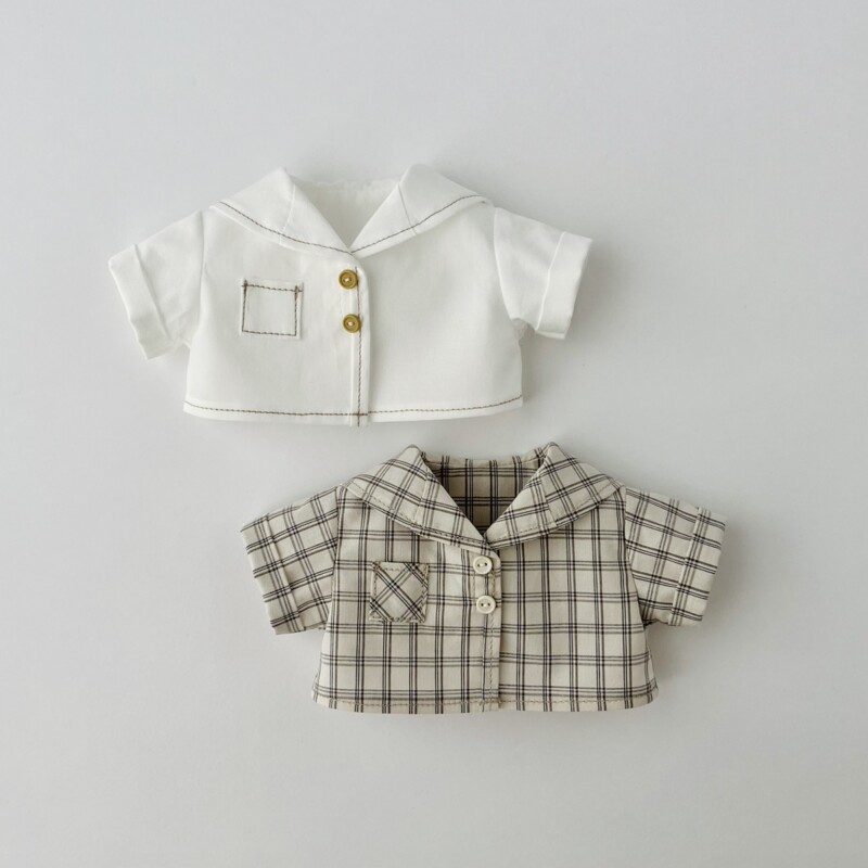 セーラーカラーシャツの型紙と作り方～26cmドール服