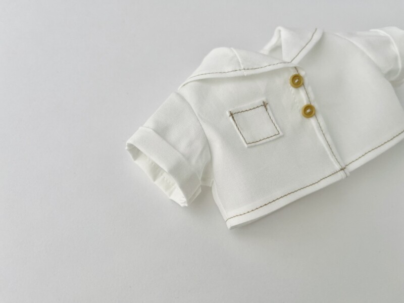 セーラーカラーシャツの型紙と作り方～26cmドール服