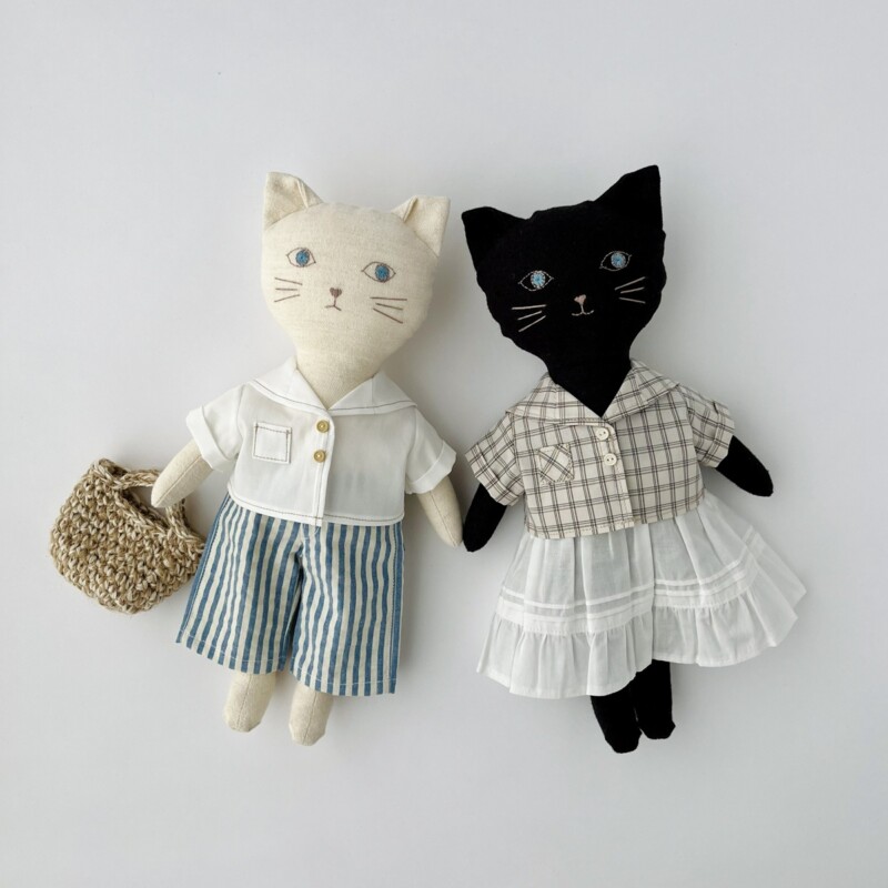 セーラーカラーシャツの型紙と作り方～26cmドール服