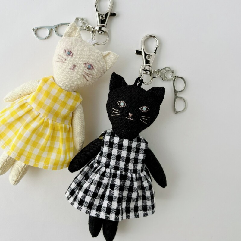 ミニnanoneko着せ替えぬいぐるみチャームの型紙と作り方~11cmドール服